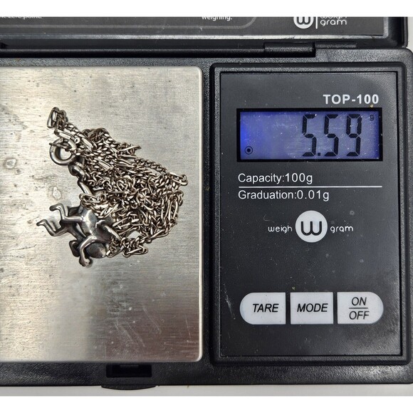 Dish and Spoon Charm Pendant Silver Charm Mother Goose Nursery Rhyme Jewelry... - Picture 8 of 8